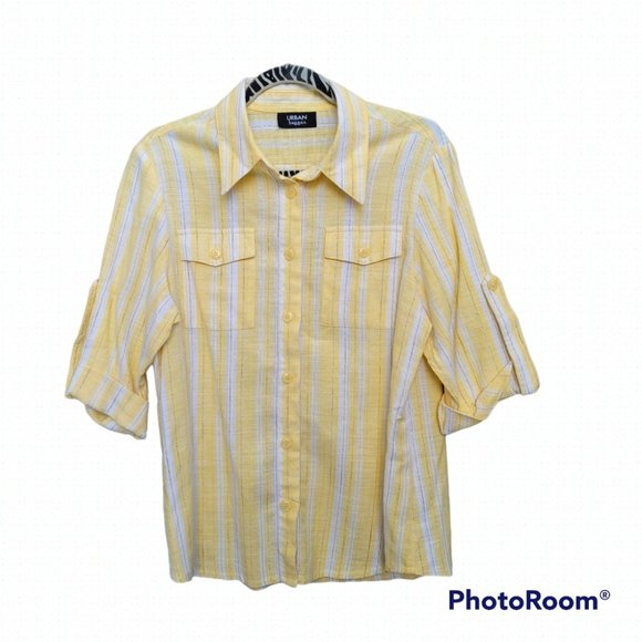 Haggar Urban Linen Shirt - Picture 1 of 8